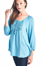 Christine V Tassel Tie Loose Top - WholesaleClothingDeals - 10