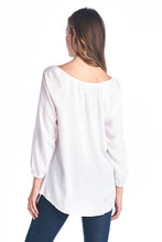 Christine V Tassel Tie Loose Top - WholesaleClothingDeals - 14