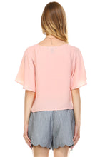 Urban Love Loose Cropped Chiffon Top - WholesaleClothingDeals - 3