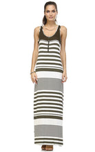 Christine V Variegated Stripe Rayon Spandex Maxi Tank Dress - WholesaleClothingDeals - 9