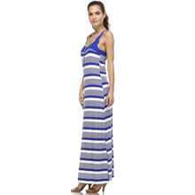 Christine V Variegated Stripe Rayon Spandex Maxi Tank Dress - WholesaleClothingDeals - 6