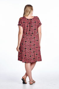 Marcelle Margaux Plus Rayon Challis Dress - WholesaleClothingDeals - 13