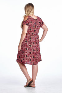 Marcelle Margaux Plus Rayon Challis Dress - WholesaleClothingDeals - 14