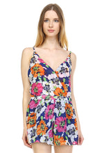 Urban Love Floral V-Neck Open Back Romper - WholesaleClothingDeals - 2