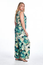 Marcelle Margaux Plus Tropical Print Sleeveless Jumpsuit - WholesaleClothingDeals - 2