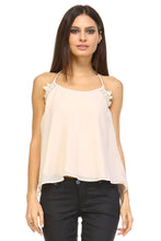 Marcelle Margaux Embroider Detail Halter Tank -  - 5