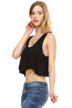 Urban Love Solid Color Loose Crop Tank - WholesaleClothingDeals - 2