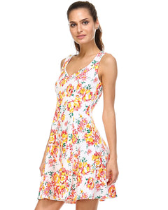 Urban Love Floral Printed Skater Dress - WholesaleClothingDeals - 3