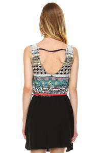 Urban Love Crochet Detail Belted Sleeveless Dress - WholesaleClothingDeals - 4