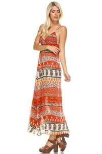 Marcelle Margaux Boho Printed Maxi Tank Dress -  - 2