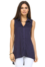 Marcelle Margaux Hi-Low Collar Top - WholesaleClothingDeals - 1