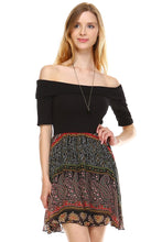 Urban Love Printed Off Shoulder A-Line Dress - WholesaleClothingDeals - 2
