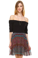 Urban Love Printed Off Shoulder A-Line Dress - WholesaleClothingDeals - 6
