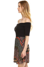 Urban Love Printed Off Shoulder A-Line Dress - WholesaleClothingDeals - 7