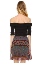 Urban Love Printed Off Shoulder A-Line Dress - WholesaleClothingDeals - 8
