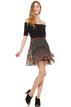 Urban Love Printed Off Shoulder A-Line Dress - WholesaleClothingDeals - 1