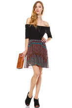 Urban Love Printed Off Shoulder A-Line Dress - WholesaleClothingDeals - 5