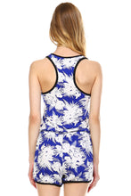 Urban Love Tropical Print RacerBack Sleeveless Romper - WholesaleClothingDeals - 4