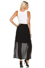 Christine V Black & White Mixed Media Maxi Dress -  - 4