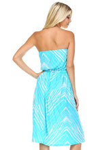 Christine V Strapless Printed Dress -  - 4