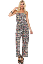 Marcelle Margaux Sleeveless Elastic Waistline Printed Jumpsuit - WholesaleClothingDeals - 2