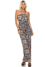 Marcelle Margaux Printed Elastic Waistline Tie Jumpsuit - WholesaleClothingDeals - 6