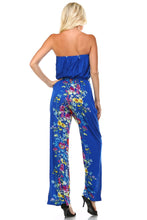 Marcelle Margaux Printed Elastic Waistline Tie Jumpsuit - WholesaleClothingDeals - 16