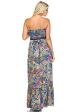 Marcelle Margaux Paisley Printed Strapless Belted Maxi Dress -  - 3