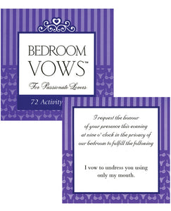 Bedroom Vows For The Passionate Lovers Game - 72 Activity Cards