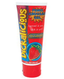 Dickalicious Penis Arousal Gel 2 Oz - Strawberry