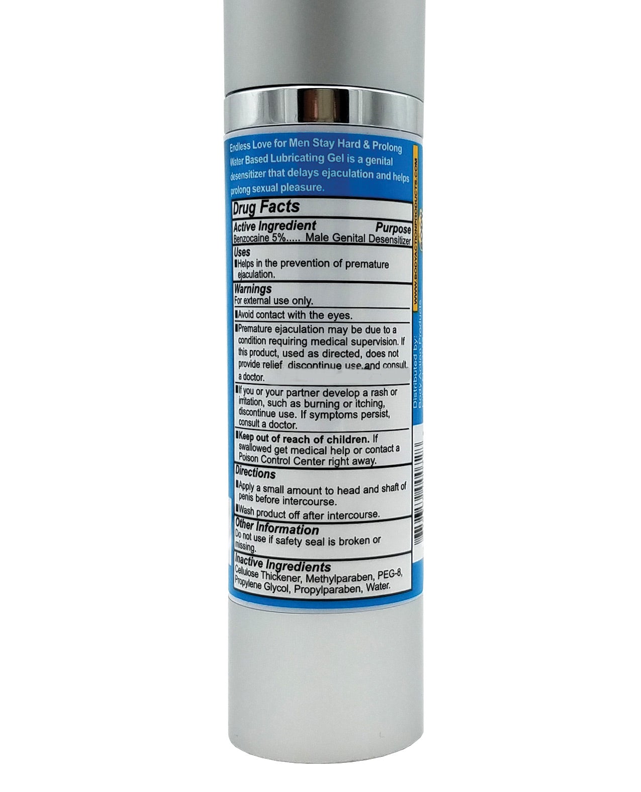 Endless Love For Men Stayhard & Prolong Lubricant - 1.7 Oz Eve's Body Shop Endless Love For Men Stayhard & Prolong Lubricant - 1.7 Oz Eve's Body Shop