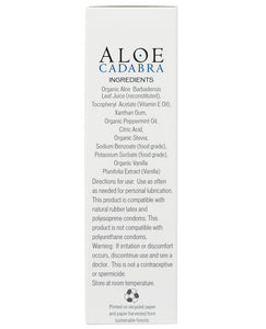 Aloe Cadabra Organic Lubricant - 2.5 Oz Peppermint Tingle