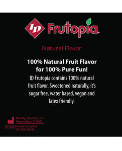 Id Frutopia Natural Lubricant - 1 Oz Cherry