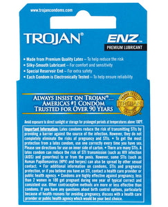 Trojan Enz Lubricated Condoms - Box Of 3 Eve's Body Shop Trojan Enz Lubricated Condoms - Box Of 3 Eve's Body Shop