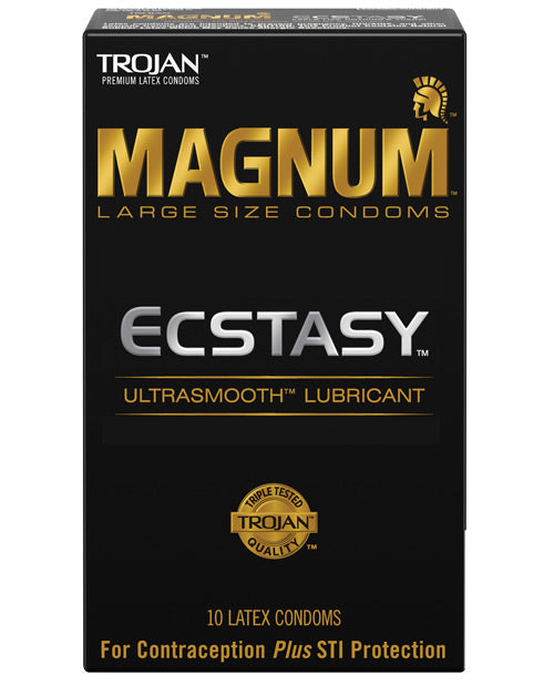 Trojan Magnum Ecstasy Condoms - Box Of 10