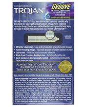 Trojan Groove Lubricated Condoms - Box Of 10