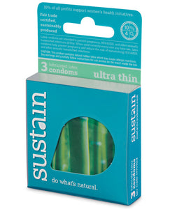 Sustain Condoms Ultra Thin - Pack Of 3