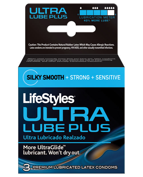 Lifestyles Ultra Lubricated - Box Of 3 Eve's Body Shop Lifestyles Ultra Lubricated - Box Of 3 Eve's Body Shop