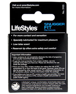 Lifestyles Snug Fit Condom - Pack Of 3