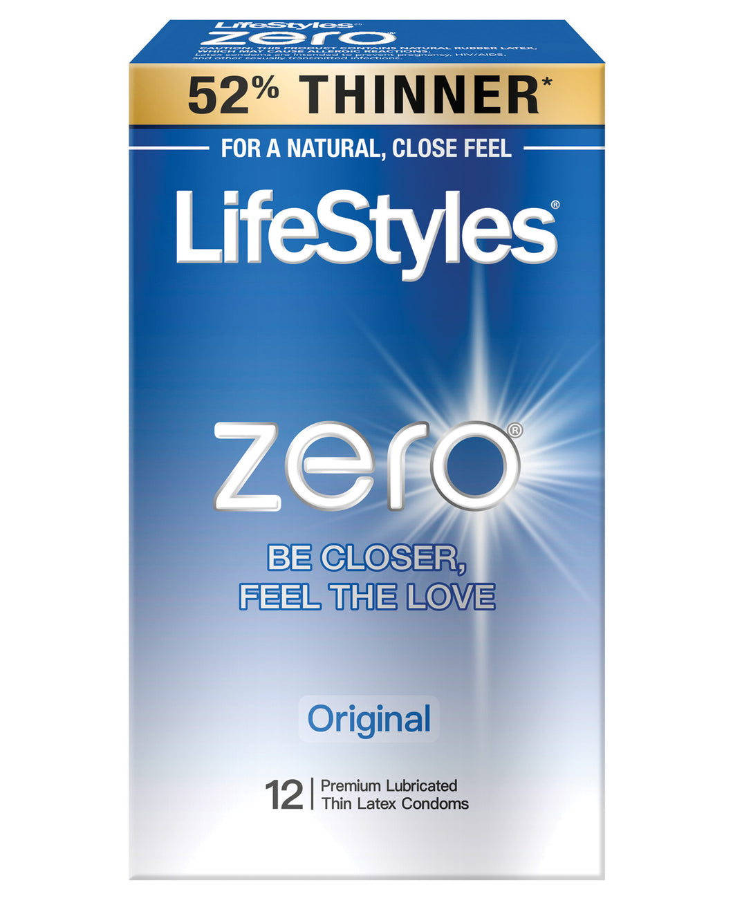 Lifestyles Zero Original Condoms - Pack Of 12