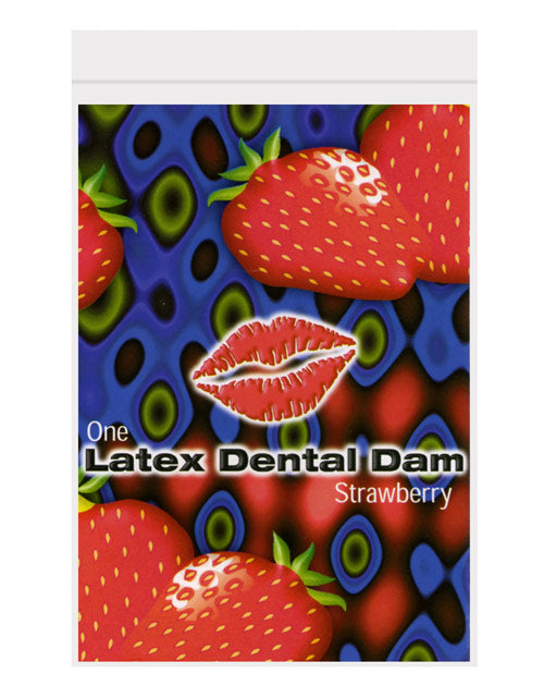 Latex Dental Dam - Strawberry