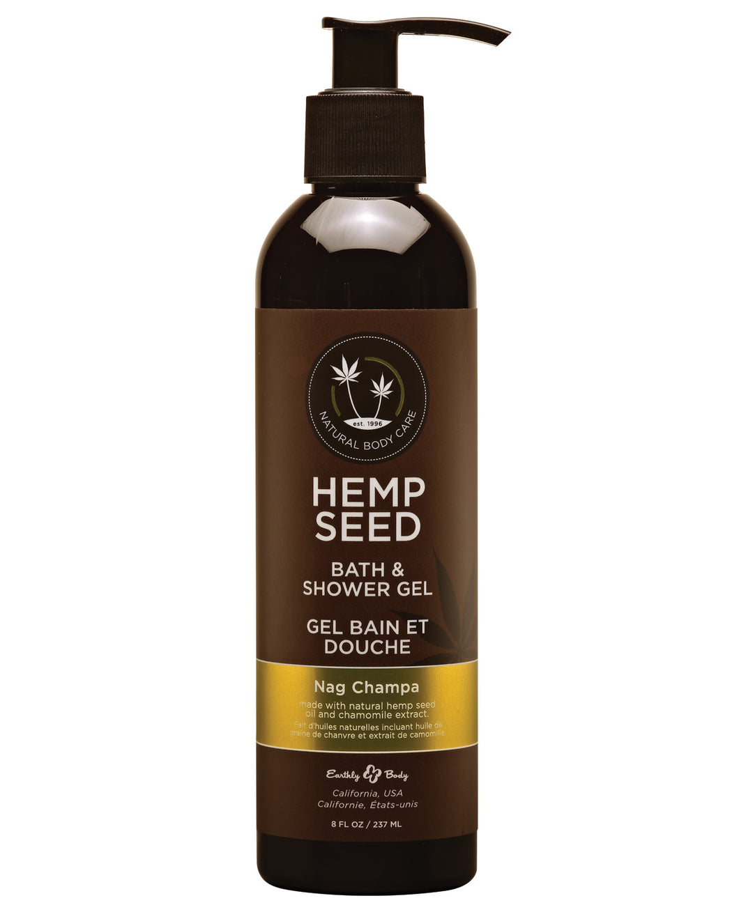 Earthly Body Hemp Seed Bath-shower Gel - 8 Oz Nag Champa