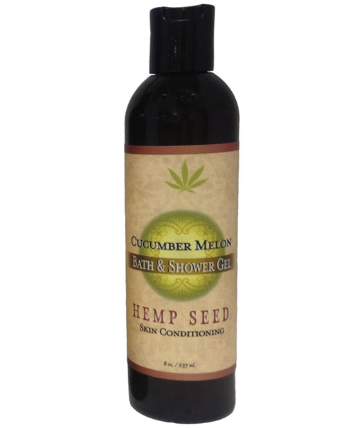 Earthly Body Hemp Seed Bath-shower Gel - 8 Oz Cucumber-melon