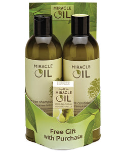 Earthly Body Miracle Oil Shampoo & Conditioner Pack W-free Gift