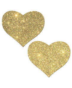 Pastease Glitter Heart - Gold O-s