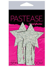 Pastease Glitter Tassle Stars - Silver O-s