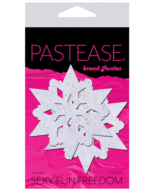 Pastease Glitter Snow Flake - White O-s