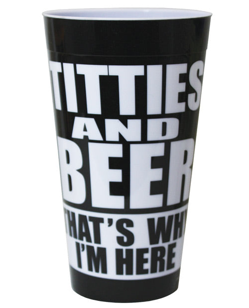 Titties & Beer That's Why I'm Here Drinking Cup – Eve's Body Shop