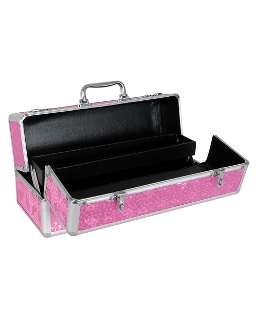 Large Lockable Vibrator Case - Pink  Eve's Body Shop