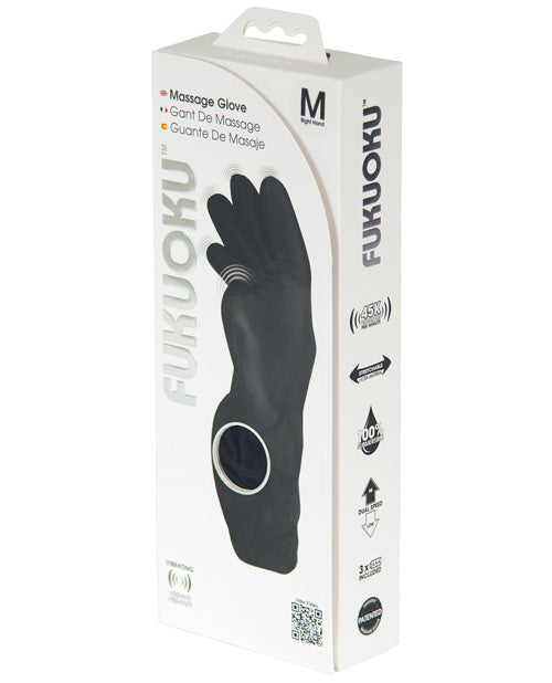 Fukuoku 5 Finger Righthand Massage Glove Medium - Black Eve's Body Shop Fukuoku 5 Finger Righthand Massage Glove Medium - Black Eve's Body Shop